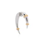 Серьга Horn из желтого и белого золота 1