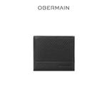 RFID Короткий кошелек без отверстий из натуральной кожи черный 1