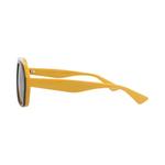 Солнцезащитные очки Gucci Aviator-Frame Recycled Acetate 'Grey/Yellow/Silver' 2