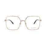 Очки Alexander McQueen Square-Frame Metal Optical Frames 'Nude Transparent' 1