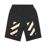 Шорты Off-White Tape Sweatshorts 'Black/Beige' 2