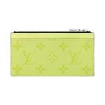 Кошельки Louis Vuitton Coin Card Holder 'Lemon Yellow Monogram Canvas/Taiga Cowhide Leather' 2