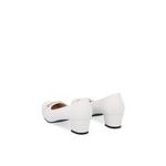 Белые CR Glint Charm туфли на среднем каблуке 4