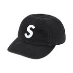 Кепки Supreme Washed Canvas S Logo 6-Panel 'Black' 1