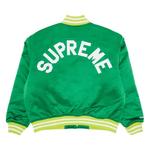 Варсити-куртки Supreme x Mitchell & Ness Satin Varsity Jacket 'Green' 1