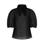 Рубашки и топы Amomento Knotted Collar Top 'Black' 1