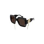 Gucci Square Sunglasses 'Черный/Коричневый' 2