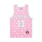 Джерси Supreme x Mitchell & Ness Monogram Jersey 'Pink' 1