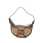 Сумка-хобо Ophidia Half Moon Bag Jumbo GG Canvas размера мини 2
