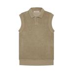 Поло Fear of God Essentials Velour Sleeveless Polo 'Oak' 1