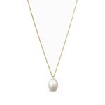 Колье Poire Simple из желтого золота с жемчугом 1