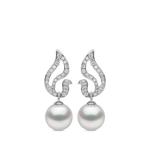 Серьги Duchess из белого золота с жемчугом и бриллиантами 1