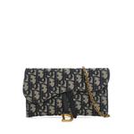 Сумка через плечо Oblique Canvas Saddle Wallet On Chain (2020 год) 1