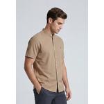 Polo Haus - Мужская льняная смесовая рубашка Signature Fit SS MBSS185C05 3