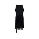 Платье с v-образным вырезом и бахромой 2
