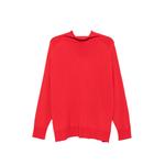 rosette-detail asymmetric sweater 2