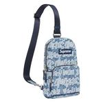 Bags Supreme Fat Tip Jacquard Denim Sling Bag 'Синий' 3