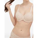 lace-overlay bow-detail bra 1