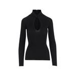 long-sleeve ribbed cut-out T-shirt 1