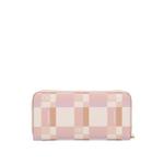 CR Dainty Check кошелек на молнии вокруг - Персиковый 2
