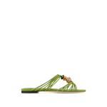 Lova mule flat clover mix suede flats with beads 1
