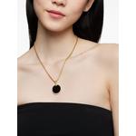 Подвеска DY Elements Disc из желтого золота с бриллиантами (24 мм) 2