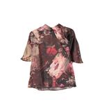 floral-print draped blouse 1