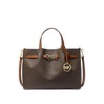 Carson Medium Signature Logo Satchel Bag - Коричневый 1