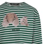 Футболки Palm Angels Bear Stripes Breton Long-Sleeve Tee 'Зеленый/Белый' 3