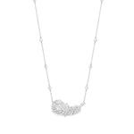 Колье Plume de Paon из белого золота с бриллиантами 1
