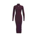 Платья Courrèges Multi-Snap Rib Knit Long Dress 'Burgundy' 1