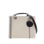 Сумка-сэтчел Calfskin Studded Lady Dior среднего размера (2012 год) 1