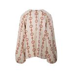 Salia Parisian Scarf geometric-print blouse 2
