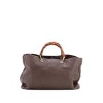 Bamboo Shopper Leather Large tote bag 2