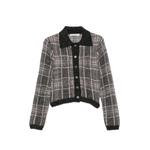 Mazzy check-pattern cardigan 1