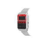 Винтажные унисекс цифровые часы-калькулятор CA-500WE-4B, серебристый браслет из нержавеющей стали 2
