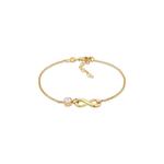 Браслет с кристаллами Swarovski® «Бесконечность» – серебро с позолотой 1