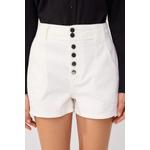 Шорты White Button Detailed High Waist Mini Denim Twoss26Sr00215 3
