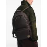 logo-patch pebbled-effect backpack 2