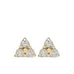 14K yellow gold Cléo Trio diamond earring 1