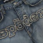 Брюки Sp5der Denim Work Pant 'Light Blue Wash' 3