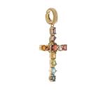 Подвеска Charm Kids из желтого золота с камнем 2
