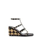 Босоножки Rockstud 80 на танкетке 1
