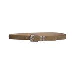 Ремни Amiri Engraved Buckle Suede Belt 'Beige' 4