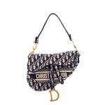 Сумка на плечо Saddle Handbag с вышитым логотипом 1