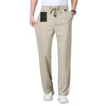 Льняные свободные прямые брюки Ice Silk WK-GF6103 2