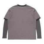 Футболки с длинным рукавом Acne Studios Layered Two-In-One Long-Sleeve Tee «Purple/Black» 2