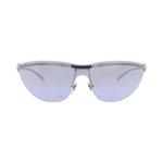 Gucci Shield-Frame Metal Sunglasses 'Серебро/Фиолетовый' 1