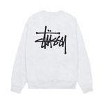 Топы Stussy Basic Crew 'Пепельный Хизер' 2
