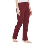 Clovia Chic Basic Пижама бордовая, с высоким содержанием хлопка 2